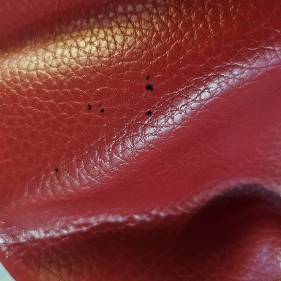 Tommy Hilfiger Red Faux Leather Slouchy Large Handbag - Picture 16 of 16